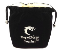 Old School Dice: Bag of Many Pouches - Black